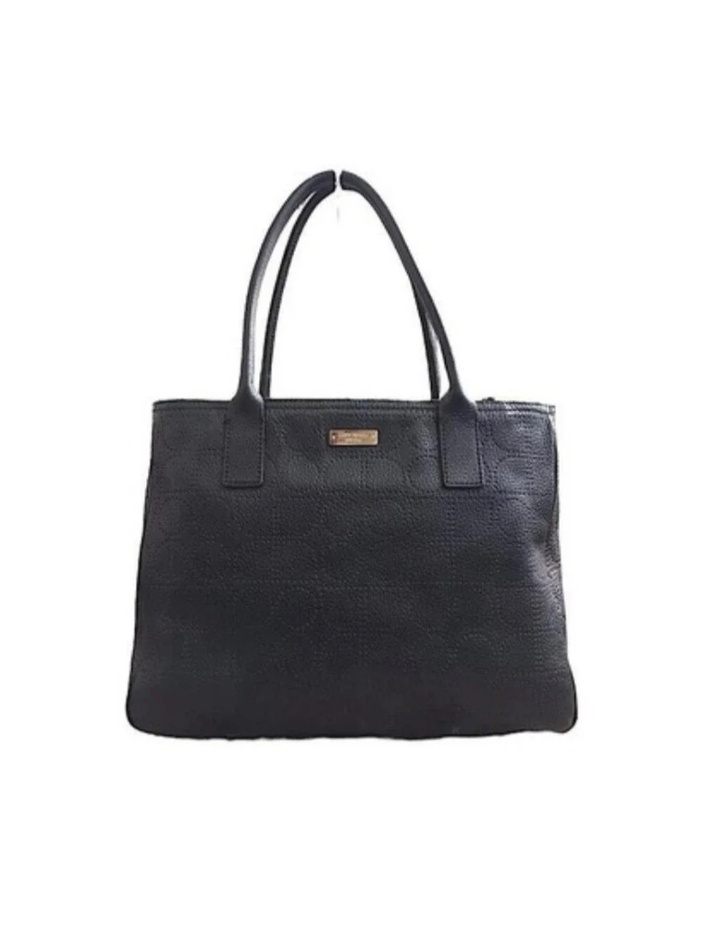 Kate Spade Black Leather Satchel EUC